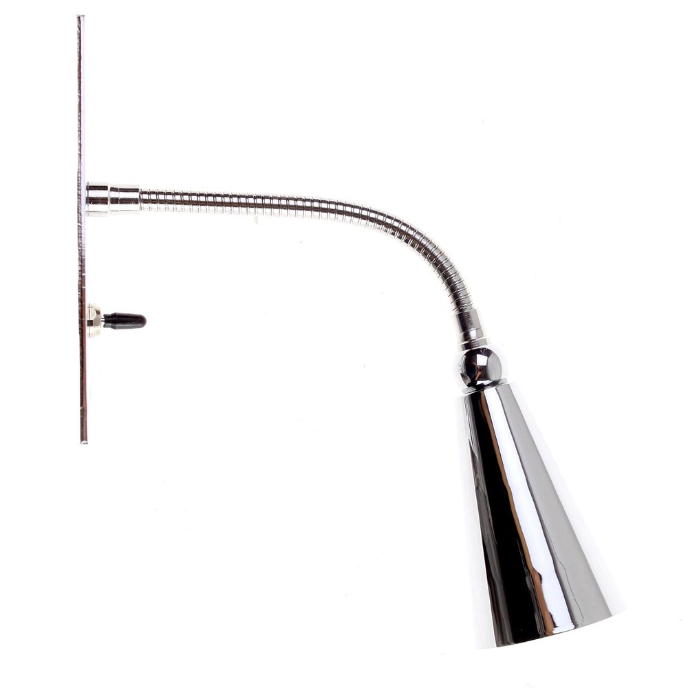 MLE Hotel Lighting 8LIB165M01 LIBRA LED Reading Light, Polished Chrome, Recessed Mount