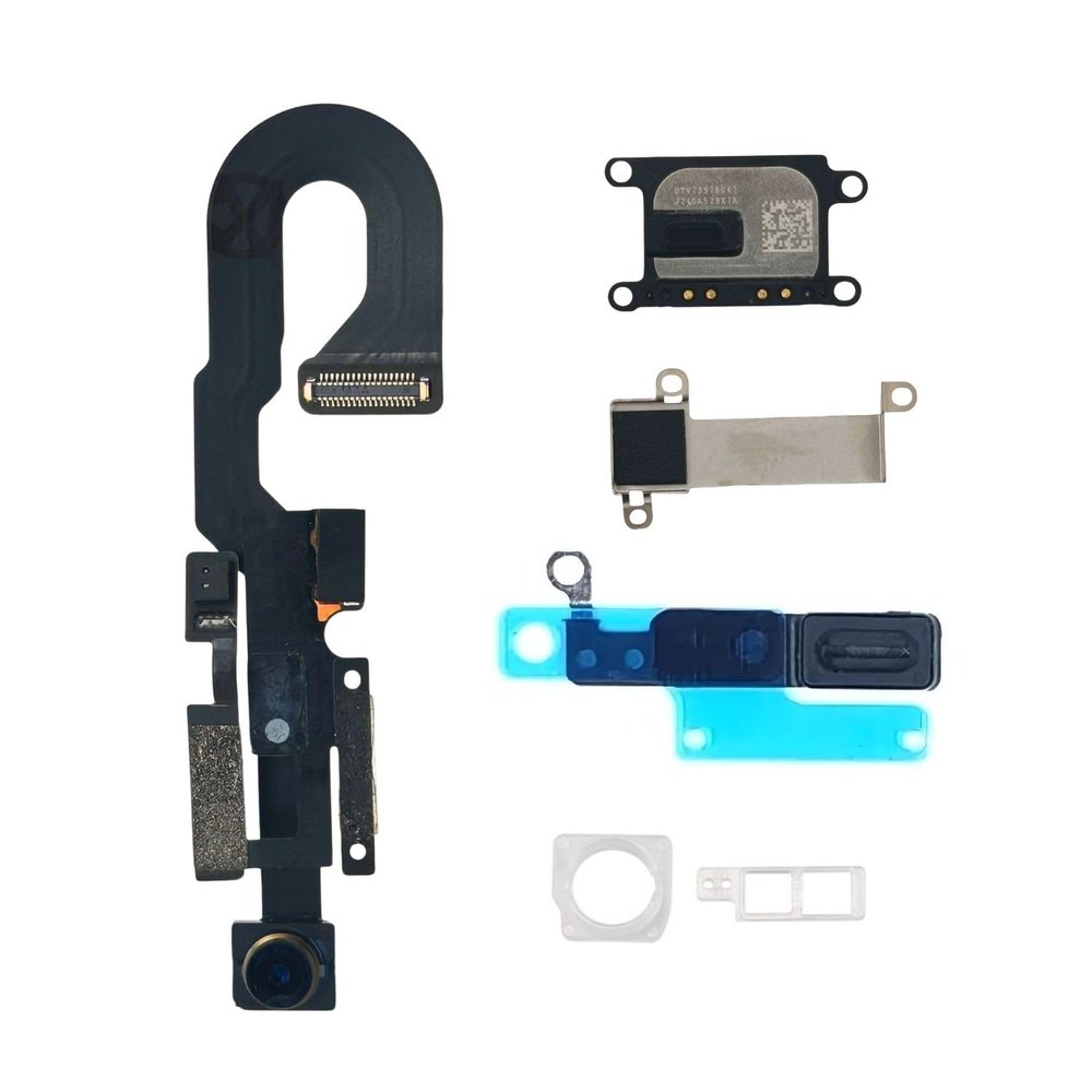 E-REPAIR Front Camera Assembly for iPhone SE 3 (2022), SE 2 (2020), & iPhone 8 - Full Replacement Parts Kit with Earpiece Speaker, Brackets & Mesh