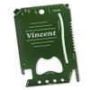 Dimension 9 Vincent - Laser Engraved, Anodized Metal Personalized Wallet Tool view 1