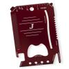 Dimension 9 J Initial Or Monogram - Laser Engraved, Anodized Metal Personalized Wallet Tool view 1