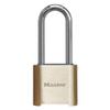 Combination Padlock, Bottom, Gold/Silver view 1
