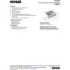 KOHLER Vault 30" Single Bowl 18-Gauge Stainless Steel Farmhouse Apron Front Kitchen Sink with Three Faucet Holes Top Mount Installation K-3935-3-NA view 3