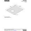 Kohler Deerfield Sink Left Basin Sink Rack, Stainless Steel, 15-3/8" X 13-1/16" view 2