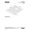 Kohler Deerfield Sink Right Basin Sink Rack, Stainless Steel, 15-3/8" X 13-1/16" view 3