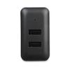 Amazon Basics 24W Two-Port USB-A Wall Charger for Multiple Devices, Space-Saving Design, 12W 2.4A per Port, for iPhone 16/15/14/13/12/11/X, Samsung, and More, Black view 2