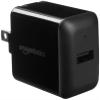 Amazon Basics 12W One-Port USB-A Wall Charger (2.4A), Portable Charging for Multiple Devices, iPhone 15/14/13/12/11/X, Samsung, and more, Black view 1