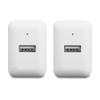 Amazon Basics 12W One-Port USB-A Wall Charger (2.4A), Portable, for Phones (iPhone 16/15/14/13/12/11/X, Samsung, and more), 2-Pack, White view 2