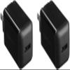 Amazon Basics 12W One Port USB-A Portable Wall Charger (2.4A) for Phones (iPhone 16/15/14/13/12/11/X, Samsung, and more), 2-Pack, Black view 1