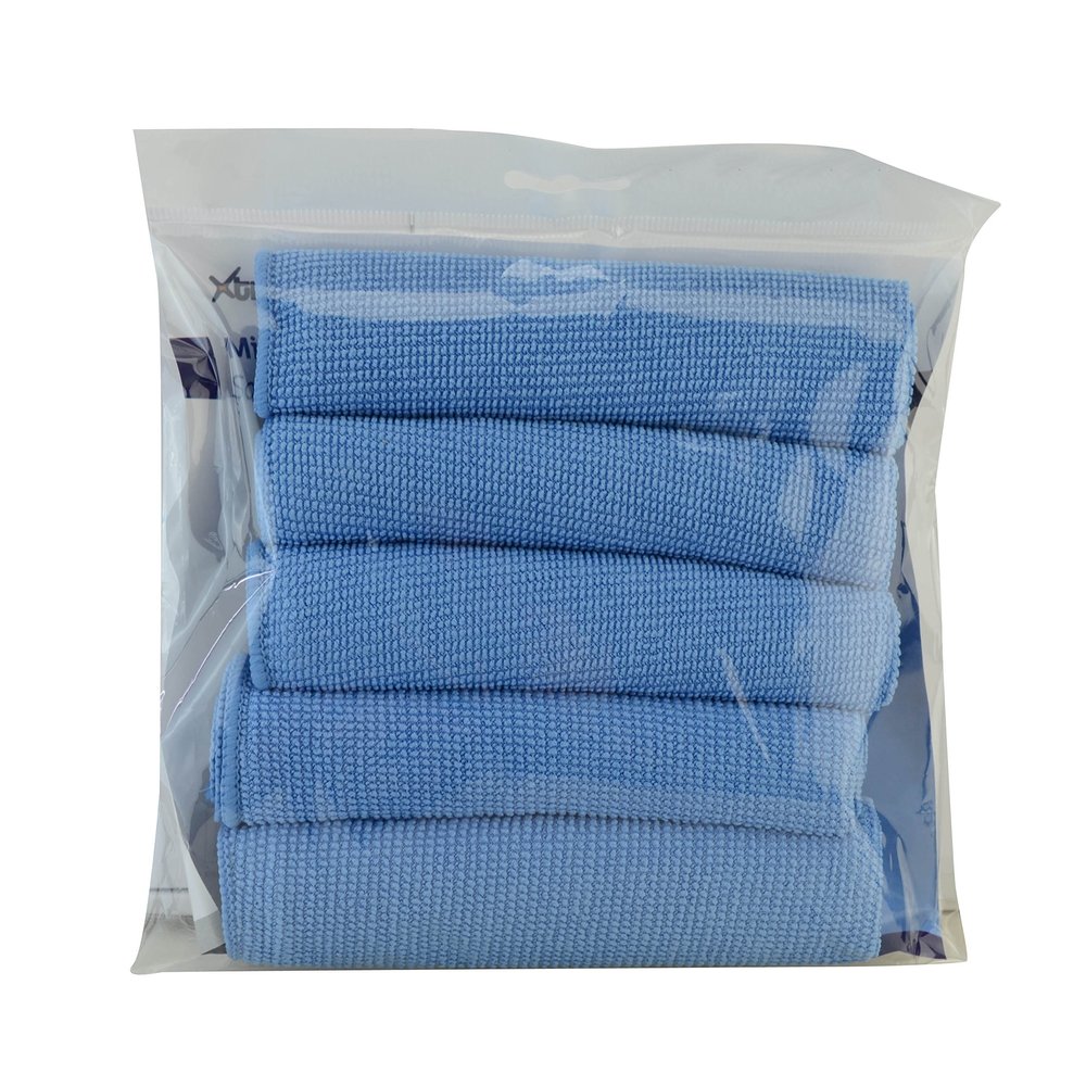 XtremPro Microfiber Cleaning Cloths Laptop Computer Phone Console Xbox PS4 PCUltra Absorbent & Soft, 12x12 inch 5 Pack - Blue (11134)