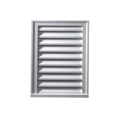 Fypon 24"W x 30"H x 2"P Brickmould Style Vertical Louver, Non-Functional