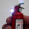 Piioket Gadget Fire Extinguisher Design Flame Lighter with LED Flashlight - Red view 3