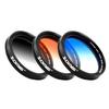 Zomei 5 in 1 Universal 37mm Cell Phone Clip-On Graduated Gray Orange Blue Red Filter Kit Camera Lens with Universal Clip for iPhone Huawei Samsung Xiaomi Smartphones view 2