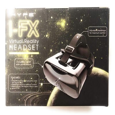 Alta Metallic Black Virtual Reality Headset for Apple iPhone Samsung Android 360 View