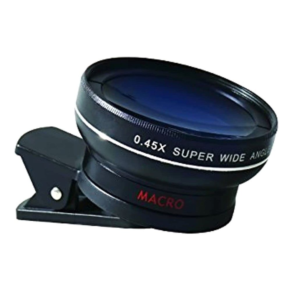 Camera Lens for Cellphone - ML045X - 2-in-1 - High Definition - .45x Super Wide Angle - 12.5x Macro Lens by Harlyn