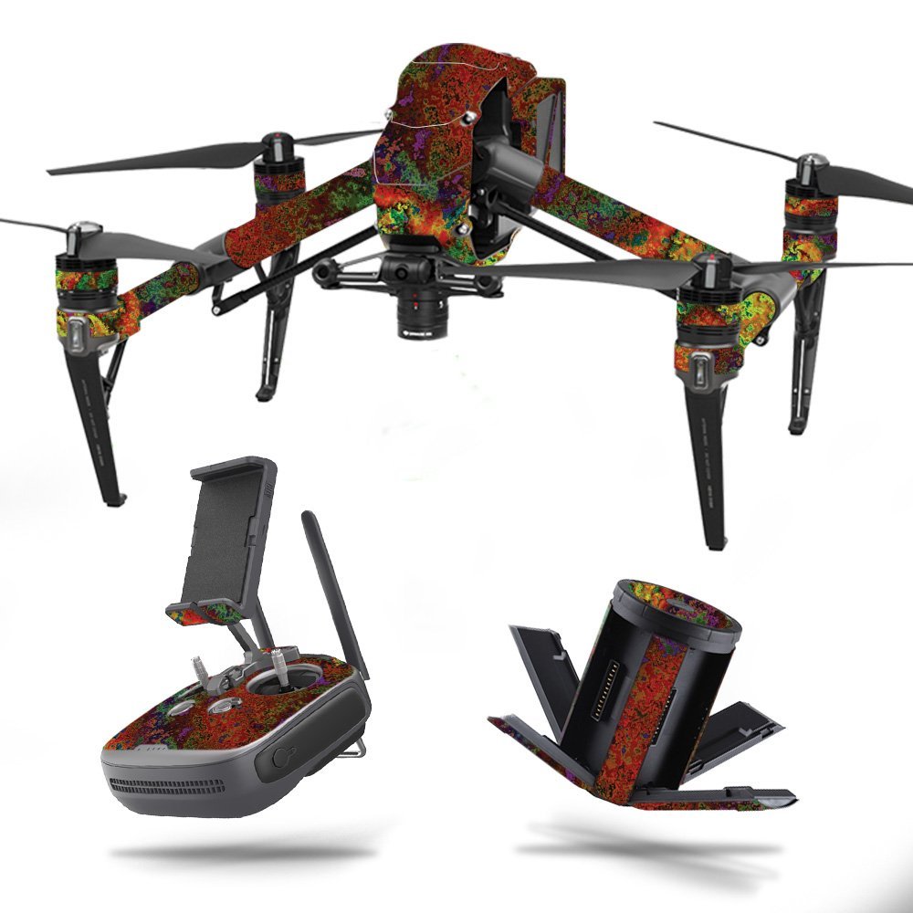 MightySkins Skin Compatible with DJI Inspire 2 - Rust | Protective, Durable, and Unique Vinyl Decal wrap Cover | Easy to Apply, Remove, and Change Styles | Made in The USA