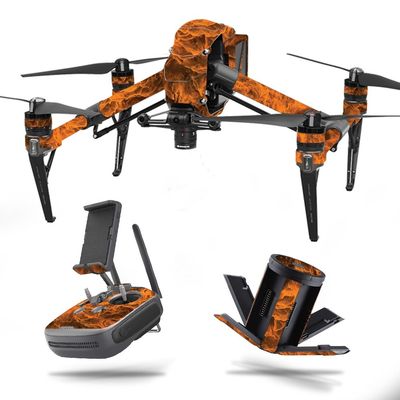 MightySkins Skin Compatible With DJI Inspire 2 - Burning Up | Protective, Durable, and Unique Vinyl Decal wrap cover | Easy To Apply, Remove, and Change Styles | Made in the USA