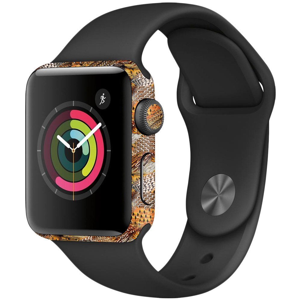MightySkins Skin Compatible with Apple Watch Series 2 38mm - Pheasant Feathers | Protective, Durable, and Unique Vinyl Decal wrap Cover | Easy to Apply, Remove, and Change Styles | Made in The USA