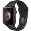 MightySkins Skin Compatible with Apple Watch Series 2 38mm - Black Leather | Protective, Durable, and Unique Vinyl Decal wrap Cover | Easy to Apply, Remove, and Change Styles | Made in The USA view 1
