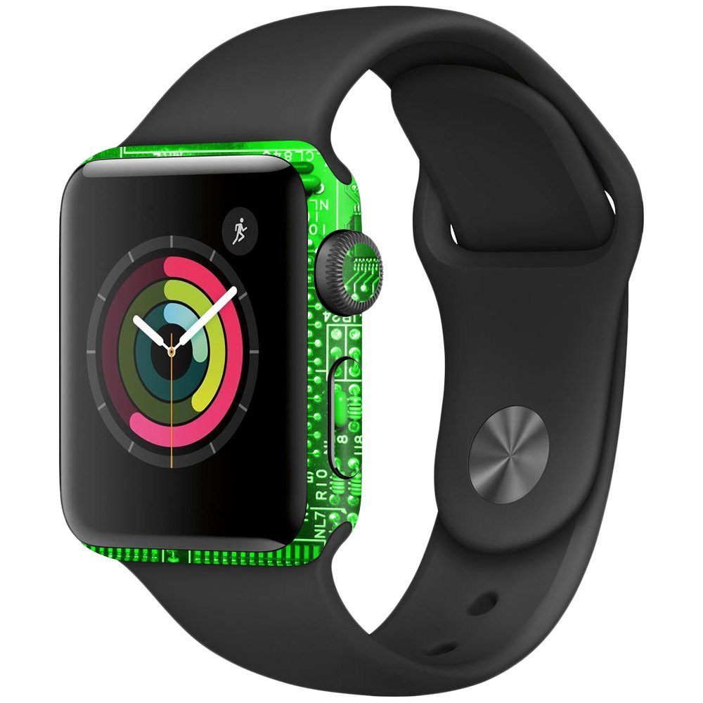 MightySkins Skin Compatible with Apple Watch Series 2 38mm - Circuit Board | Protective, Durable, and Unique Vinyl Decal wrap Cover | Easy to Apply, Remove, and Change Styles | Made in The USA