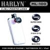 Best 3-in-1 Cell Phone Camera Lens - .4x Super Wide Angle - 180 Fisheye - 10x Macro Lens - For iPhone, iPad, Android, Tablet, Notebook PC by Harlyn view 1