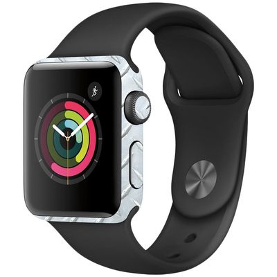 MightySkins Skin Compatible with Apple Watch Series 2 38mm - Diamond Plate | Protective, Durable, and Unique Vinyl Decal wrap Cover | Easy to Apply, Remove, and Change Styles | Made in The USA