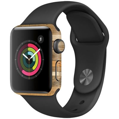 MightySkins Skin Compatible with Apple Watch Series 2 38mm - Reclaimed Wood | Protective, Durable, and Unique Vinyl Decal wrap Cover | Easy to Apply, Remove, and Change Styles | Made in The USA