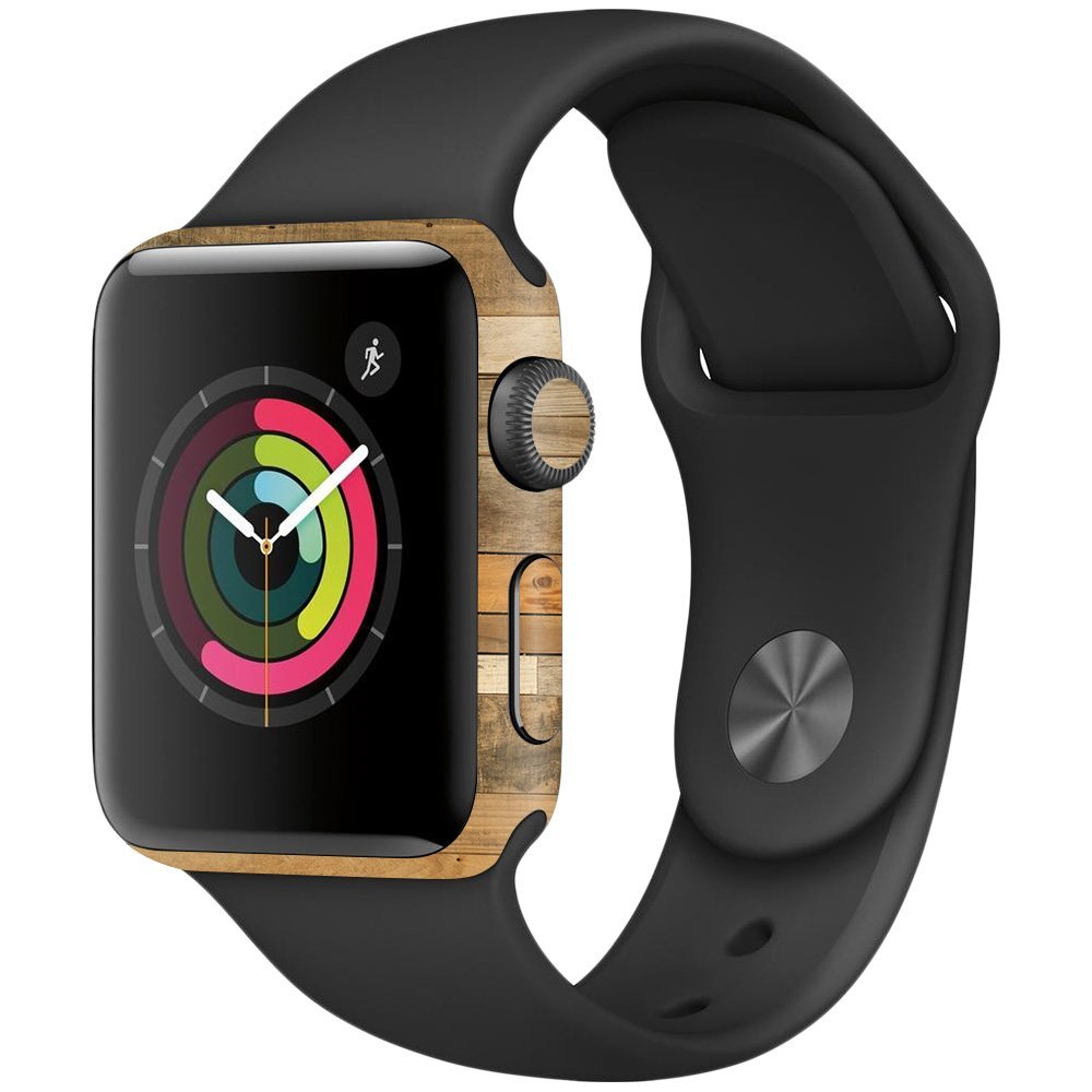 MightySkins Skin Compatible with Apple Watch Series 2 38mm - Reclaimed Wood | Protective, Durable, and Unique Vinyl Decal wrap Cover | Easy to Apply, Remove, and Change Styles | Made in The USA