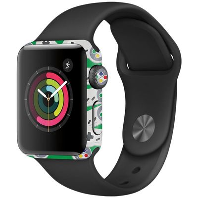 MightySkins Skin Compatible with Apple Watch Series 2 38mm - Retro Controllers 1 | Protective, Durable, and Unique Vinyl Decal wrap Cover | Easy to Apply, Remove, and Change Styles | Made in The USA