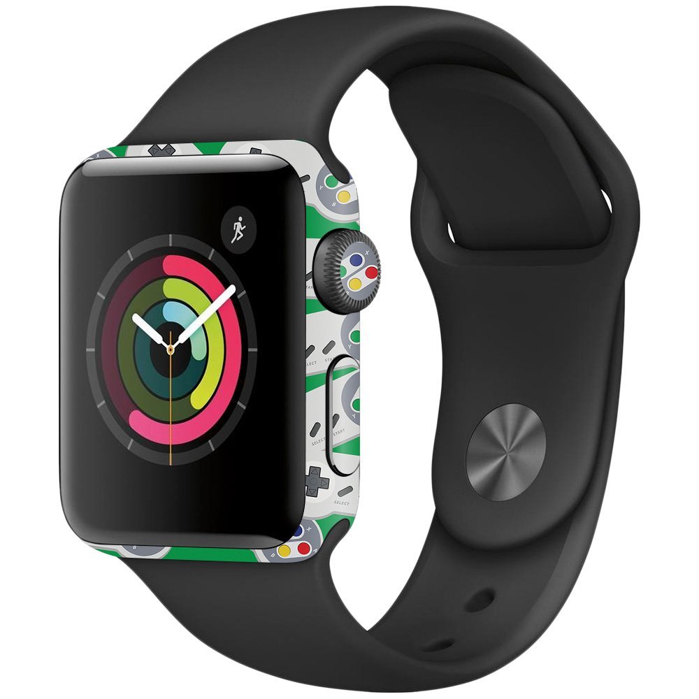 MightySkins Skin Compatible with Apple Watch Series 2 38mm - Retro Controllers 1 | Protective, Durable, and Unique Vinyl Decal wrap Cover | Easy to Apply, Remove, and Change Styles | Made in The USA