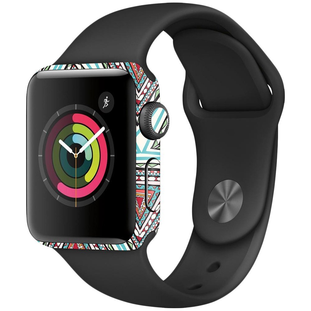 MightySkins Skin Compatible with Apple Watch Series 2 38mm - Aztec Pyramids | Protective, Durable, and Unique Vinyl Decal wrap Cover | Easy to Apply, Remove, and Change Styles | Made in The USA
