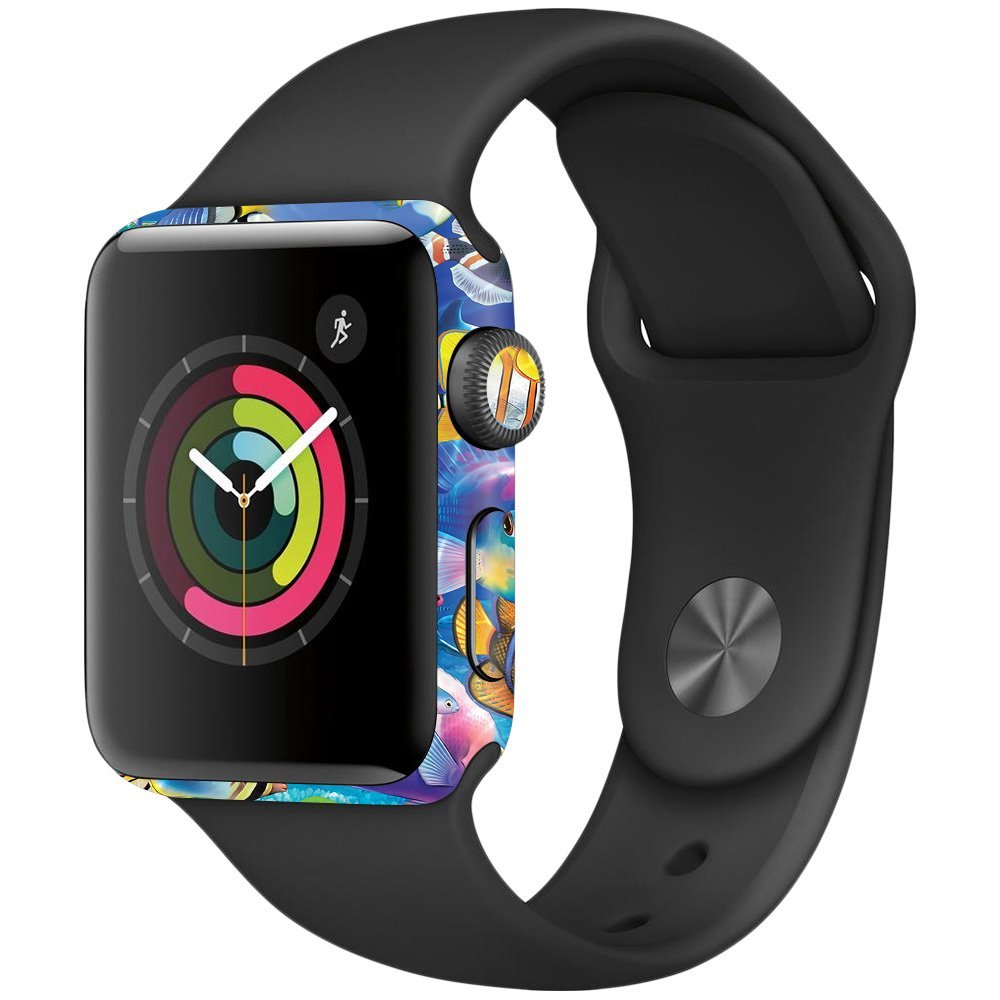 MightySkins Skin Compatible with Apple Watch Series 2 38mm - Tropical Fish | Protective, Durable, and Unique Vinyl Decal wrap Cover | Easy to Apply, Remove, and Change Styles | Made in The USA