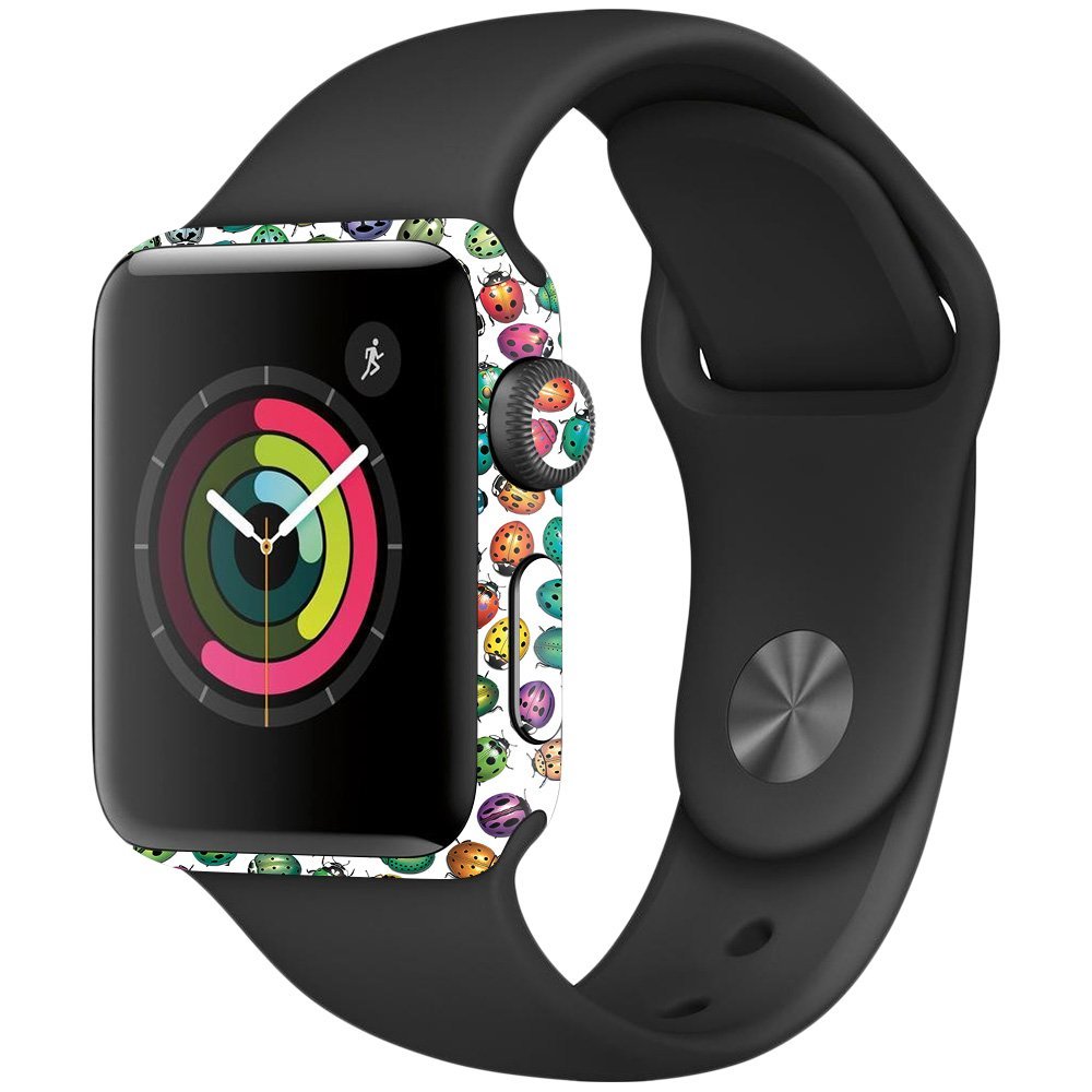 MightySkins Skin Compatible with Apple Watch Series 2 38mm - Color Bugs | Protective, Durable, and Unique Vinyl Decal wrap Cover | Easy to Apply, Remove, and Change Styles | Made in The USA
