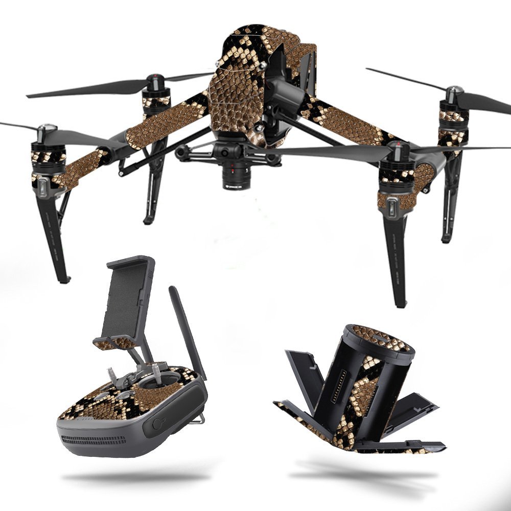 MightySkins Skin Compatible with DJI Inspire 2 - Rattler | Protective, Durable, and Unique Vinyl Decal wrap Cover | Easy to Apply, Remove, and Change Styles | Made in The USA
