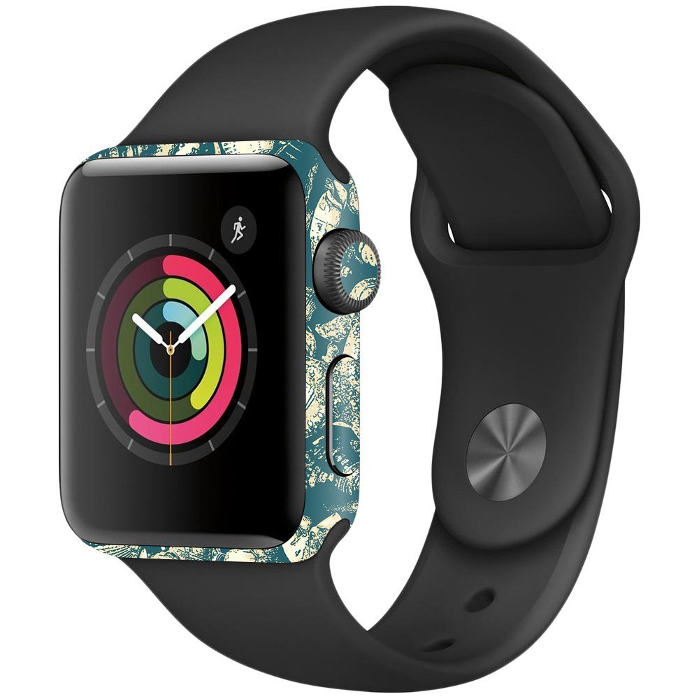 MightySkins Skin Compatible with Apple Watch Series 2 38mm - Tan Seashells | Protective, Durable, and Unique Vinyl Decal wrap Cover | Easy to Apply, Remove, and Change Styles | Made in The USA