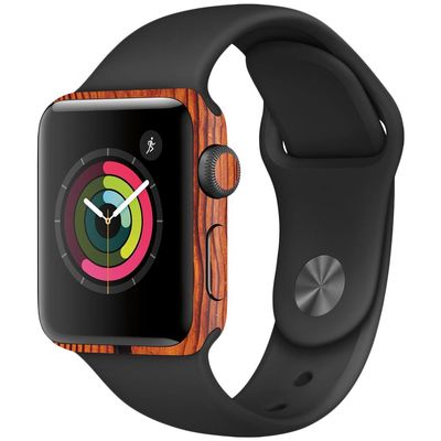 MightySkins Skin Compatible with Apple Watch Series 2 38mm - Knotty Wood | Protective, Durable, and Unique Vinyl Decal wrap Cover | Easy to Apply, Remove, and Change Styles | Made in The USA