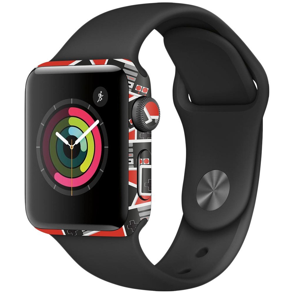 MightySkins Skin Compatible with Apple Watch Series 2 38mm - Retro Controllers 3 | Protective, Durable, and Unique Vinyl Decal wrap Cover | Easy to Apply, Remove, and Change Styles | Made in The USA