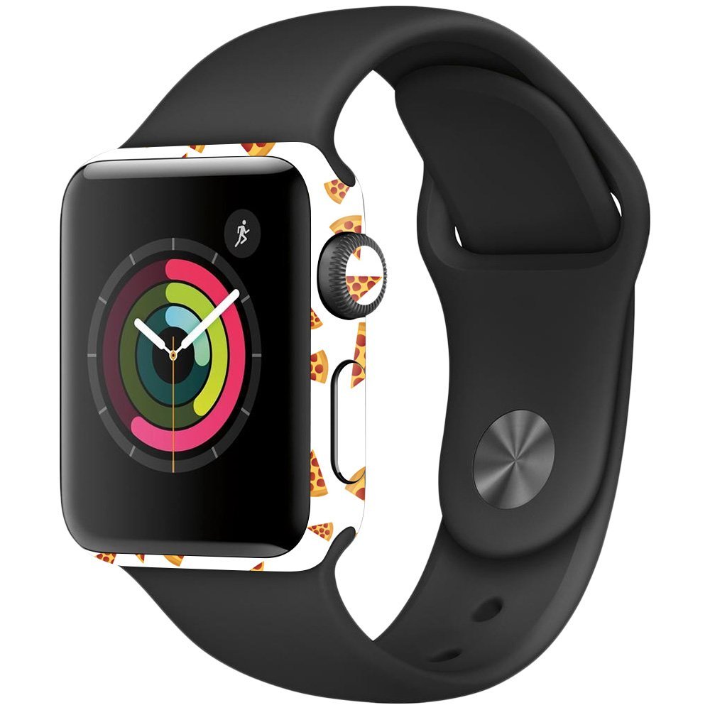 MightySkins Skin Compatible with Apple Watch Series 2 38mm - Body by Pizza | Protective, Durable, and Unique Vinyl Decal wrap Cover | Easy to Apply, Remove, and Change Styles | Made in The USA