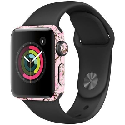 MightySkins Skin Compatible with Apple Watch Series 2 38mm - Conceal Pink | Protective, Durable, and Unique Vinyl Decal wrap Cover | Easy to Apply, Remove, and Change Styles | Made in The USA