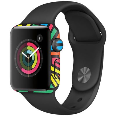 MightySkins Skin Compatible with Apple Watch Series 2 38mm - Hyper | Protective, Durable, and Unique Vinyl Decal wrap Cover | Easy to Apply, Remove, and Change Styles | Made in The USA