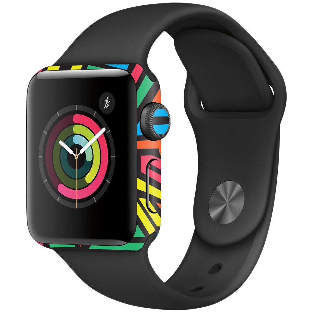 MightySkins Skin Compatible with Apple Watch Series 2 38mm - Hyper | Protective, Durable, and Unique Vinyl Decal wrap Cover | Easy to Apply, Remove, and Change Styles | Made in The USA