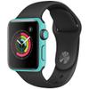 MightySkins Skin Compatible with Apple Watch Series 2 38mm - Solid Turquoise | Protective, Durable, and Unique Vinyl Decal wrap Cover | Easy to Apply, Remove, and Change Styles | Made in The USA view 1