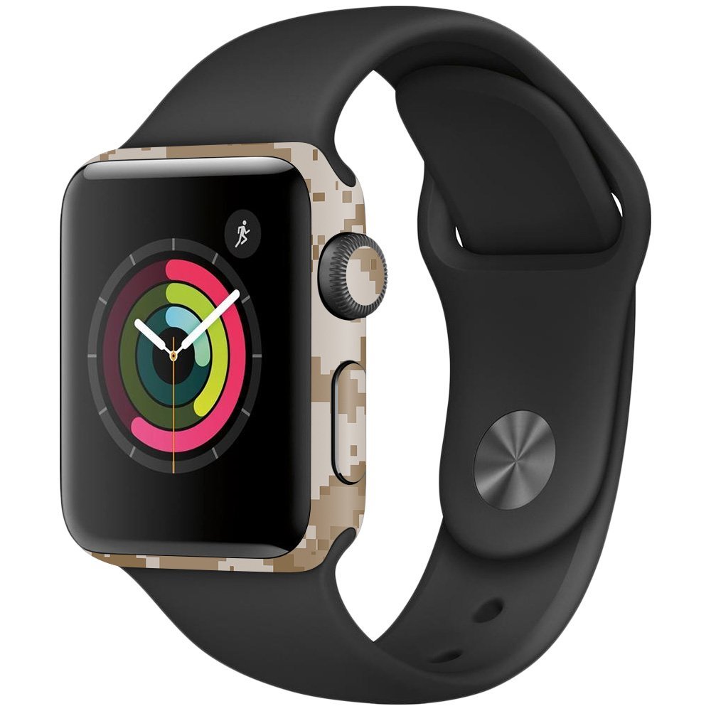 MightySkins Skin Compatible with Apple Watch Series 2 38mm - Desert Camo | Protective, Durable, and Unique Vinyl Decal wrap Cover | Easy to Apply, Remove, and Change Styles | Made in The USA
