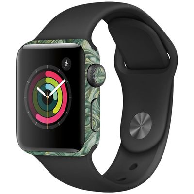 MightySkins Skin Compatible with Apple Watch Series 2 38mm - Marble Swirl | Protective, Durable, and Unique Vinyl Decal wrap Cover | Easy to Apply, Remove, and Change Styles | Made in The USA