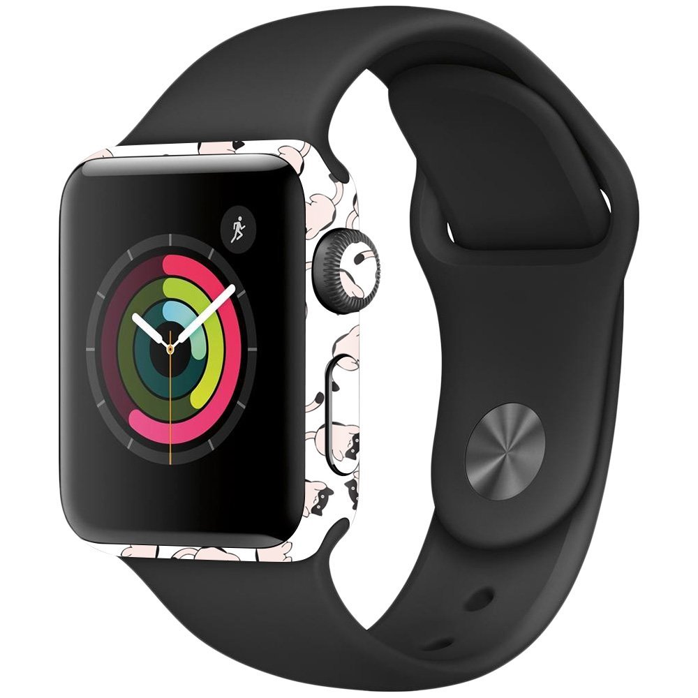 MightySkins Skin Compatible with Apple Watch Series 2 38mm - Raining Cats | Protective, Durable, and Unique Vinyl Decal wrap Cover | Easy to Apply, Remove, and Change Styles | Made in The USA