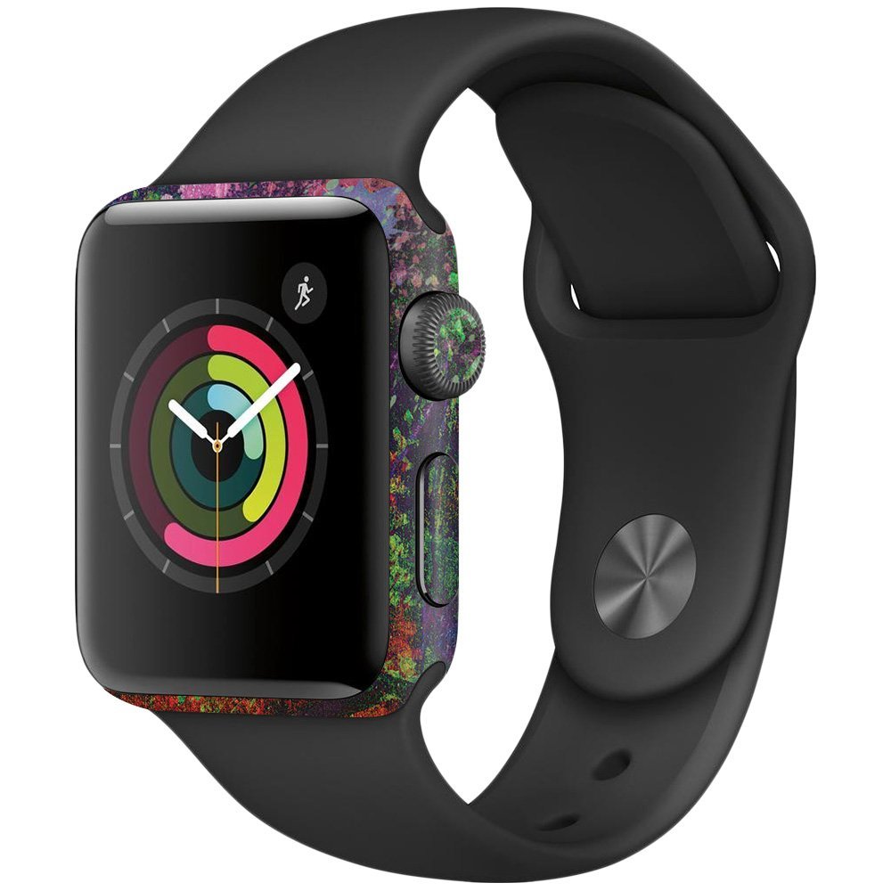 MightySkins Skin Compatible with Apple Watch Series 2 38mm - Paint Drip | Protective, Durable, and Unique Vinyl Decal wrap Cover | Easy to Apply, Remove, and Change Styles | Made in The USA