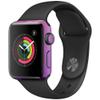 MightySkins Skin Compatible with Apple Watch Series 2 38mm - Purple Lightning | Protective, Durable, and Unique Vinyl Decal wrap Cover | Easy to Apply, Remove, and Change Styles | Made in The USA view 1