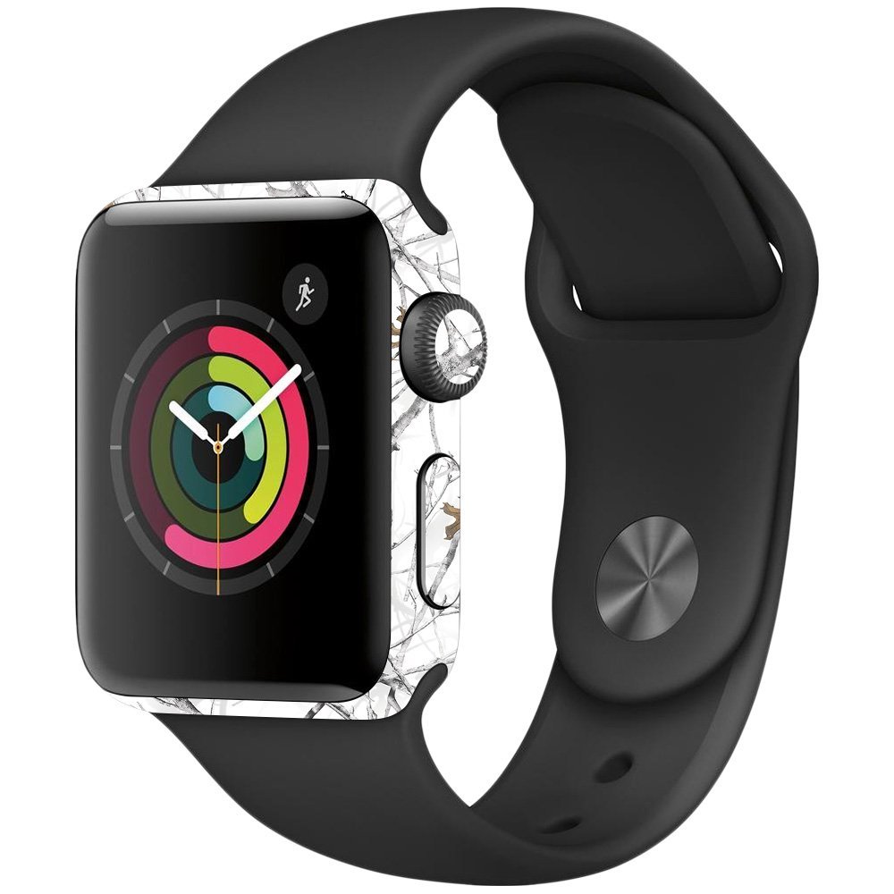 MightySkins Skin Compatible with Apple Watch Series 2 38mm - Conceal Snow | Protective, Durable, and Unique Vinyl Decal wrap Cover | Easy to Apply, Remove, and Change Styles | Made in The USA