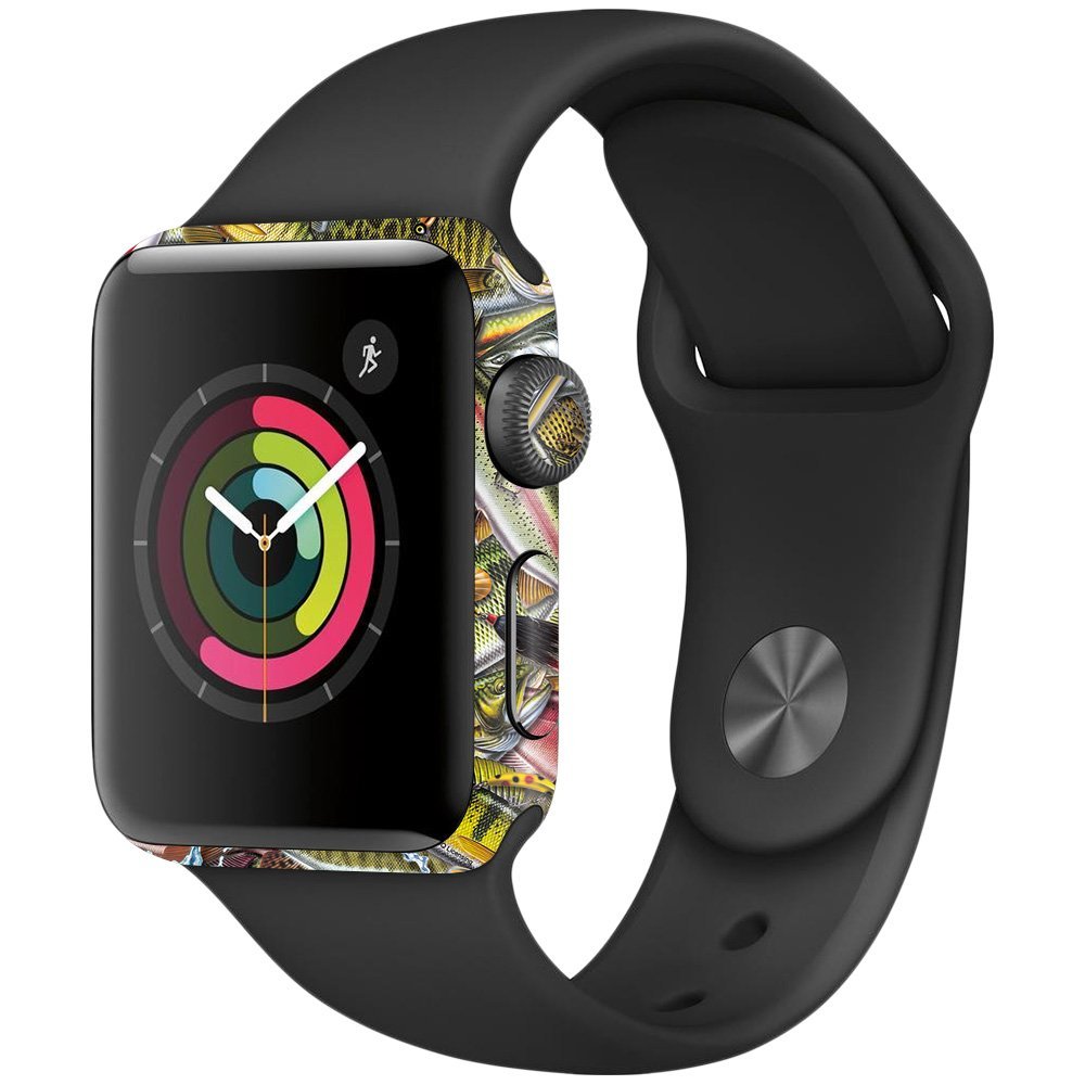 MightySkins Skin Compatible with Apple Watch Series 2 38mm - Fish Puzzle | Protective, Durable, and Unique Vinyl Decal wrap Cover | Easy to Apply, Remove, and Change Styles | Made in The USA