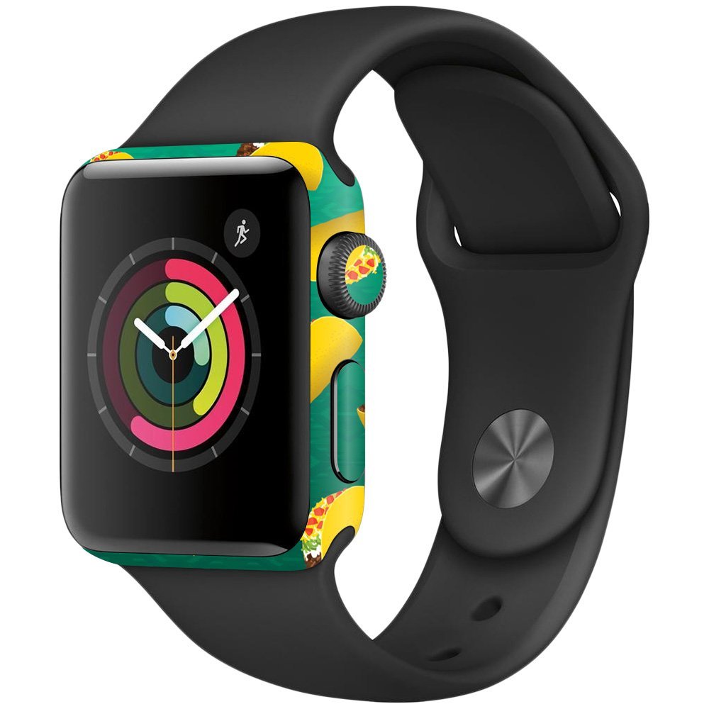 MightySkins Skin Compatible with Apple Watch Series 2 38mm - Tacos | Protective, Durable, and Unique Vinyl Decal wrap Cover | Easy to Apply, Remove, and Change Styles | Made in The USA