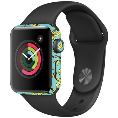 MightySkins Skin Compatible with Apple Watch Series 2 38mm - Bananas | Protective, Durable, and Unique Vinyl Decal wrap Cover | Easy to Apply, Remove, and Change Styles | Made in The USA